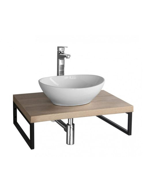 Aqualine Vega mosdótartó pult 82,5x45 cm, platina tölgy VG78