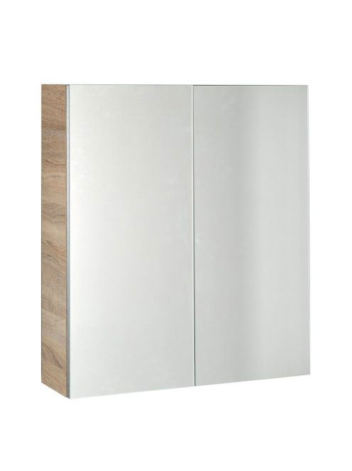 Aqualine Vega tükrös szekrény 60x70x18cm, platinatölgy - Für