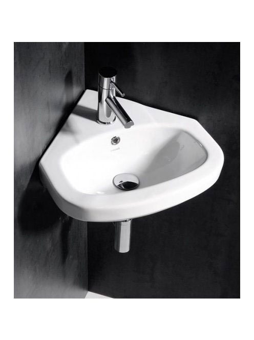 Aqualine Vitroya Sarokmosdó 46x46 cm, VT145 - Fürdőszoba - S