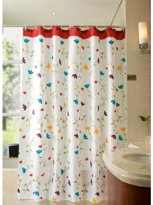 Aqualine PVC zuhanyfüggöny 180x200 cm, fehér ZP007 - Fürdősz