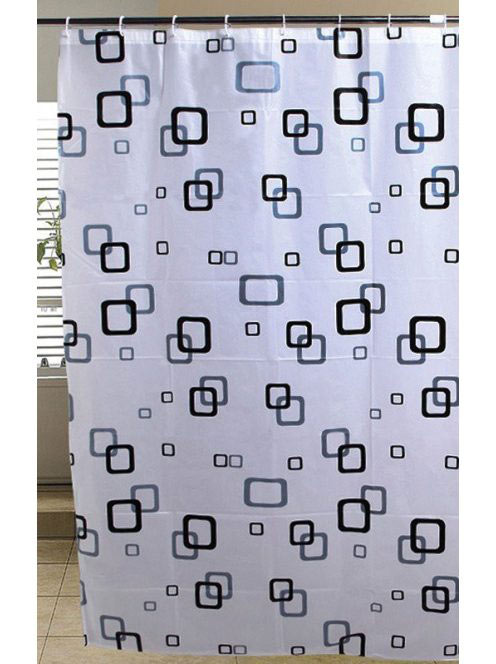 Aqualine vinyl zuhanyfüggöny 180x180 cm, mintás ZV010 - Fürd