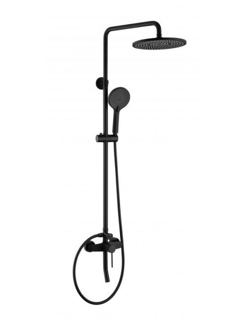 Arezzo design Palmfield zuhanyrendszer, fekete AR-1105BL - F