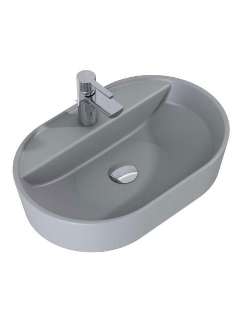 Arezzo design Babette pultra ültethető mosdó 62 cm, matt ezü