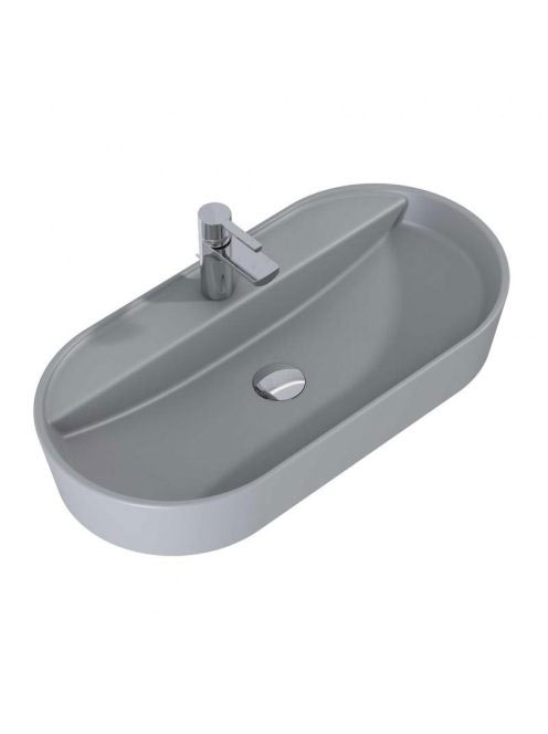 Arezzo design Babette pultra ültethető mosdó 82 cm, matt ezü