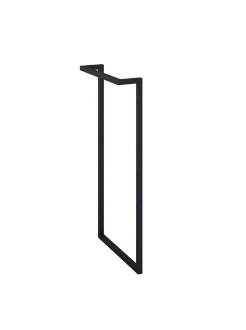 Arezzo design Monterey oldalsó fekete fémkeret törölközőtart