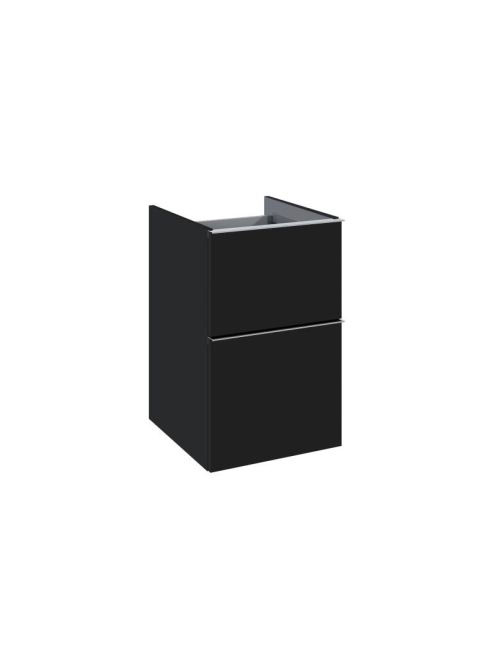 Arezzo design Monterey 40 oldalszekrény 2 fiókkal, matt feke