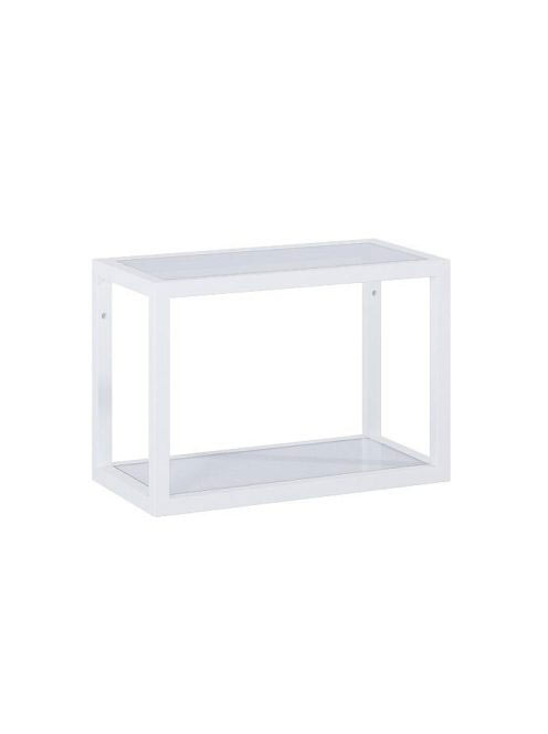 Arezzo design Monterey függőpolc üveggel 40 cm, fehér AR-168