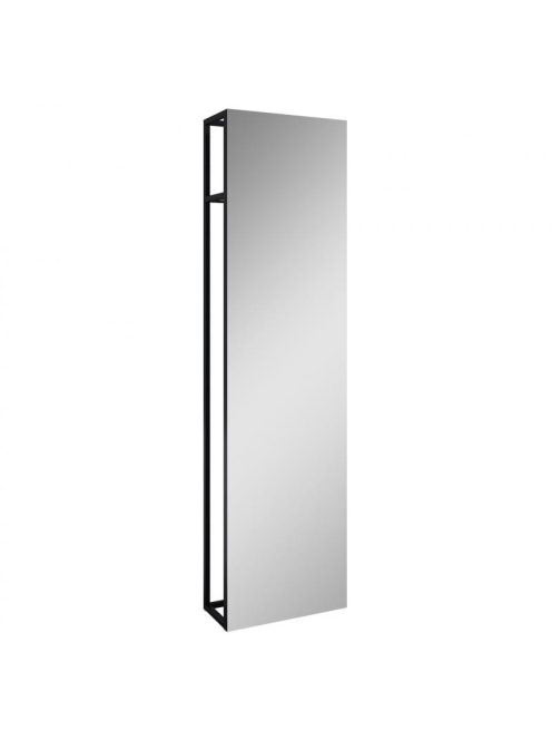 Arezzo design Nebo tükör tölgy polccal 50x190 cm, matt feket