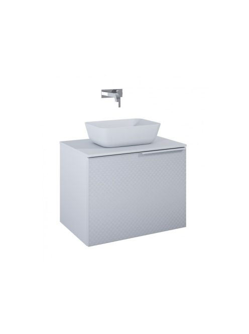 Arezzo design Malibu matt szürke alsószekrény 1+1 fiók, 70 c