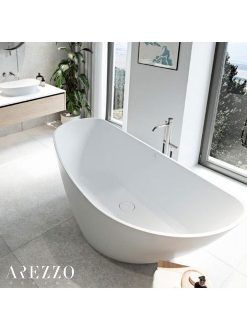 Arezzo design Maryland öntött márvány szabadon álló kád 170x