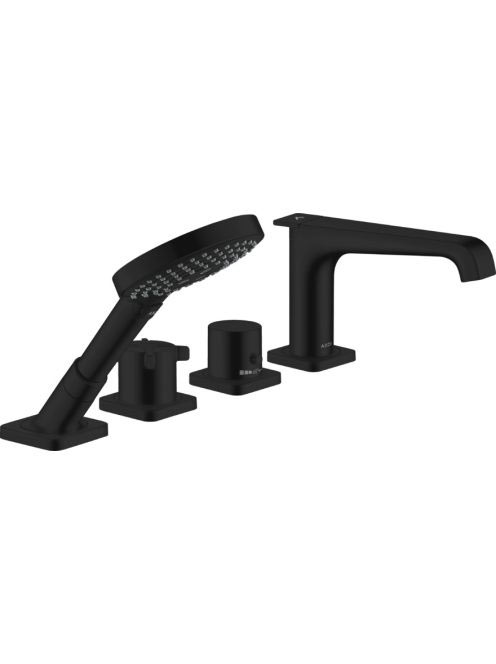 Axor Citterio E 4-lyukú kádcsaptelep matt fekete 36410670 -