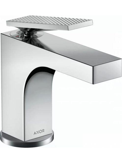 Axor Citterio szögletes mosdócsaptelep rombusz mintás kezelő