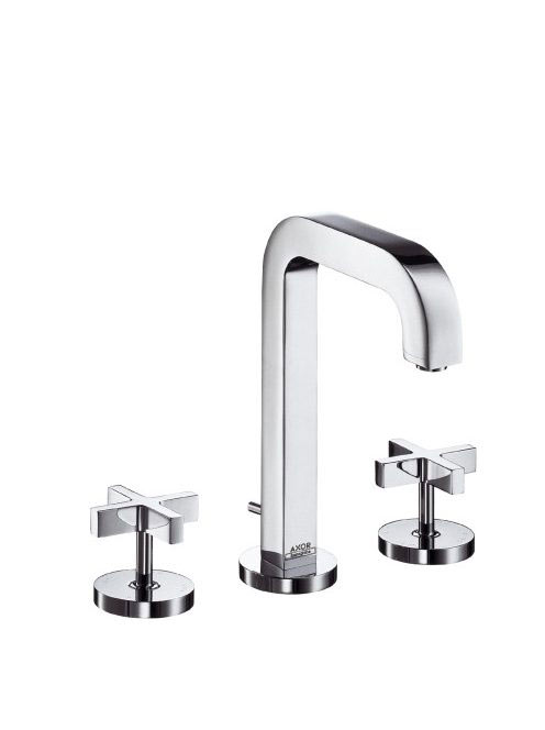 Axor Citterio 3-lyukú mosdócsaptelep automata lefolyó-garnit