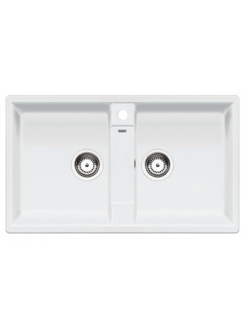Blanco Zia 9 kétmedencés gránit mosogató 86x50 csaplyukkal é