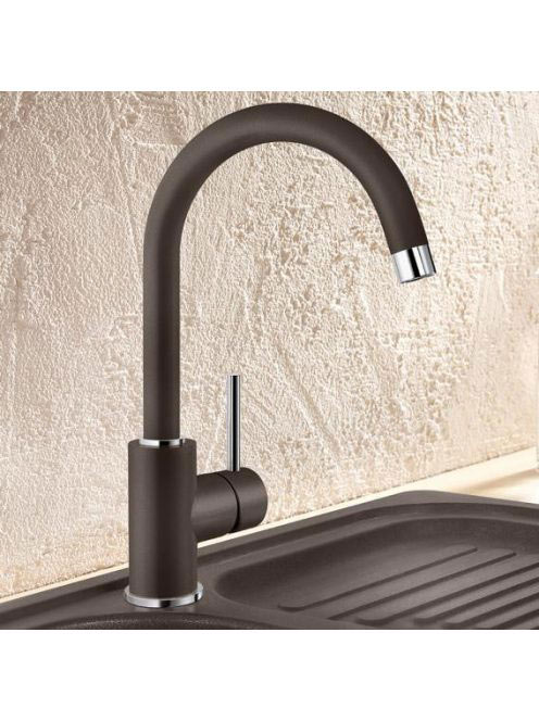 Blanco Mida egykaros magasnyomású mosogató csaptelep, kávé 5