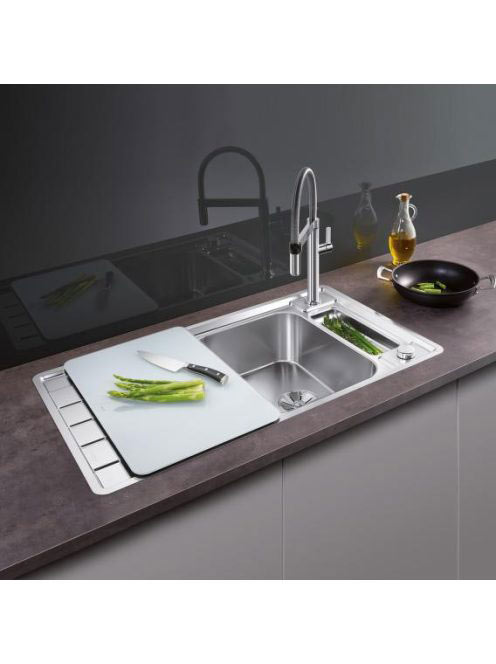 BLANCO Axis III 5 S-IF rozsdamentes selyemfényű acél mosogat