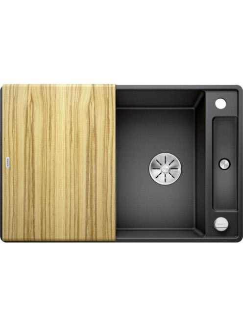 BLANCO Axia III 45 S-F Silgránit mosogató excenterrel, fa vá