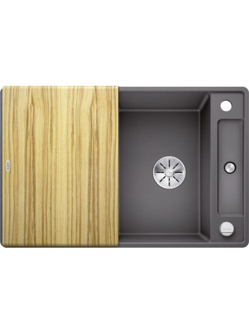 BLANCO Axia III 45 S-F Silgránit mosogató excenterrel, fa vá