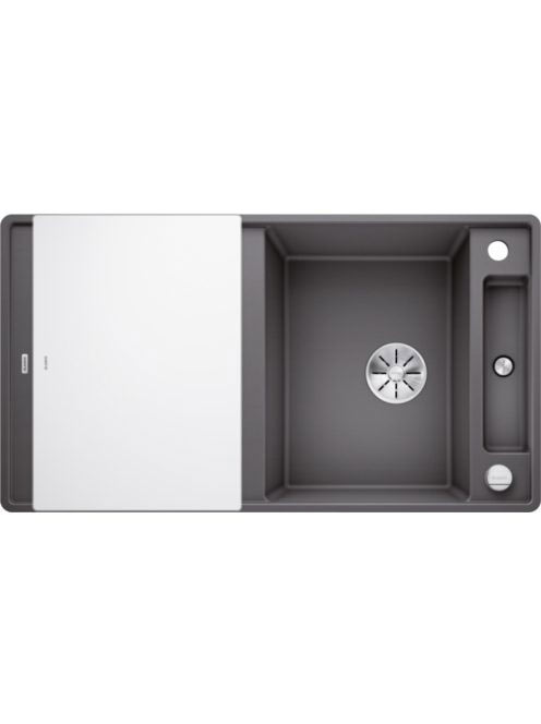BLANCO Axia III 5 S-F Silgránit mosogató excenterrel, üveg v
