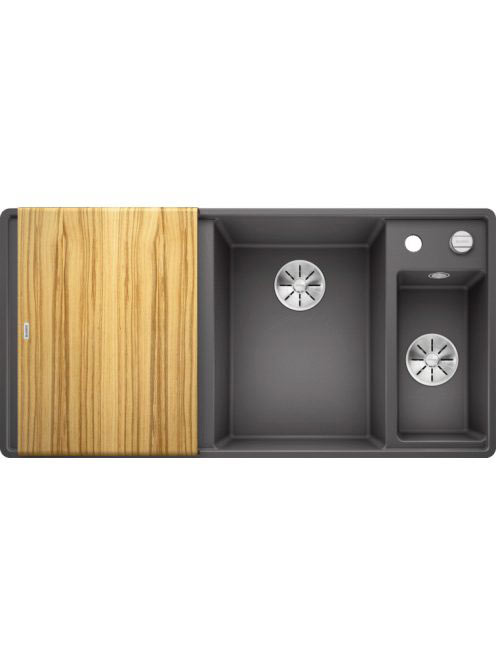 BLANCO Axia III 6 S-F palaszürke Silgránit mosogató excenter