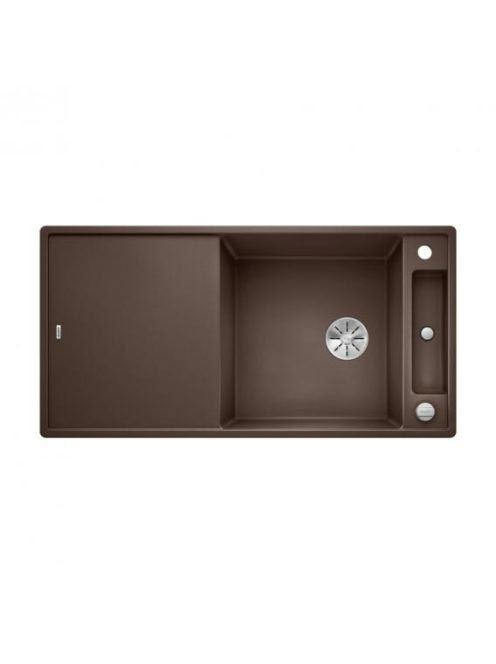 BLANCO Axia III XL 6 S-F Silgránit mosogató excenterrel, fa