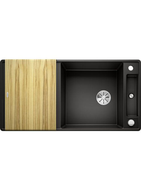 BLANCO Axia III XL 6 S-F Silgránit mosogató excenterrel, fa