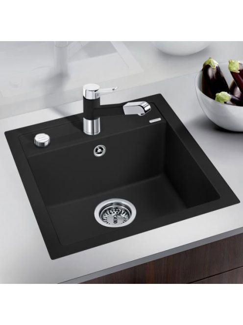 BLANCO Dalago 45-F Silgránit mosogató távműködtetővel, feket