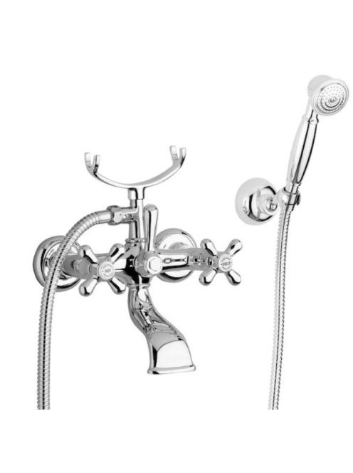 Bugnatese Old'800 kádcsaptelep zuhanyszettel, arany 002