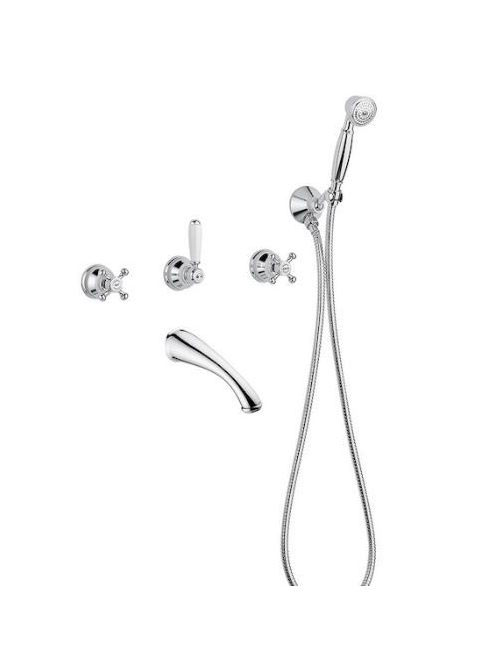 Bugnatese Old'800 falsík alatti zuhanyrendszer, bronz 0