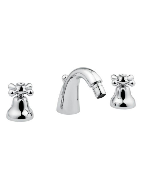 Bugnatese Old 800 3-lyukas bidé csaptelep leeresztővel, bron