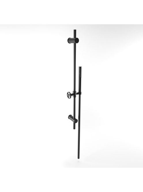Bugnatese Millenovecinquanta zuhanyrúd szettel, matt fekete