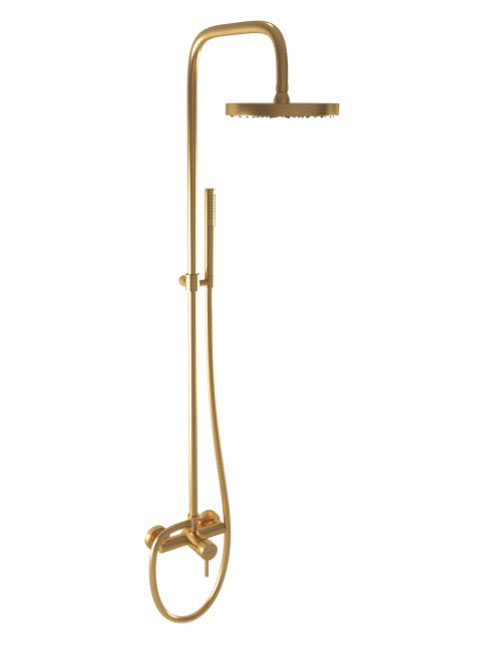 Bugnatese Kobuk zuhanyrendszer, szálcsiszolt arany 2236COS -