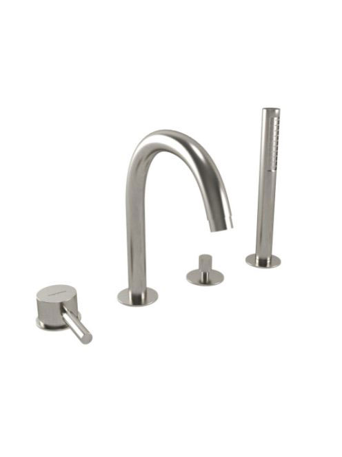 Bugnatese Kobuk 4-lyukú kádcsaptelep, rozsdamentes acél hatá