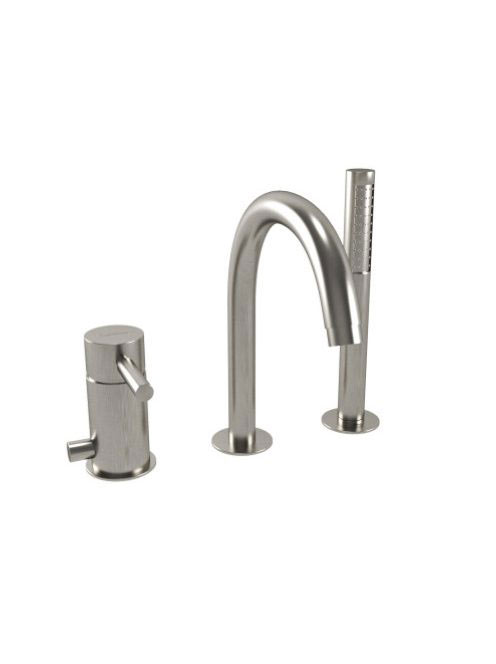 Bugnatese Kobuk 3-lyukú kádcsaptelep, rozsdamentes acél hatá