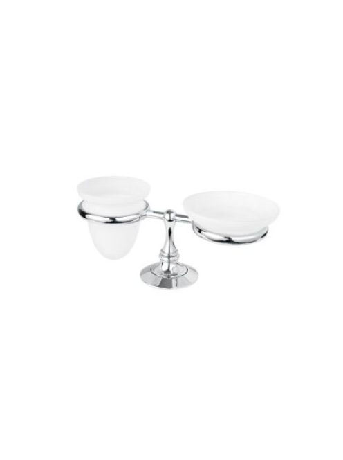 Bugnatese Tradicionális álló pohár és szappantartó, bronz 25