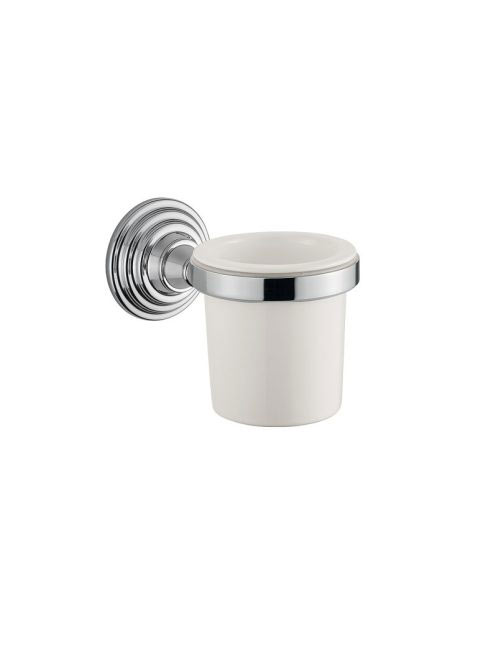 Bugnatese Olympia fali pohártartó kerámia betéttel, króm 368