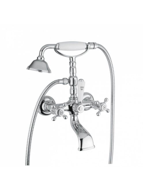 Bugnatese Revival kádcsaptelep zuhanyszettel, bronz 400BR -