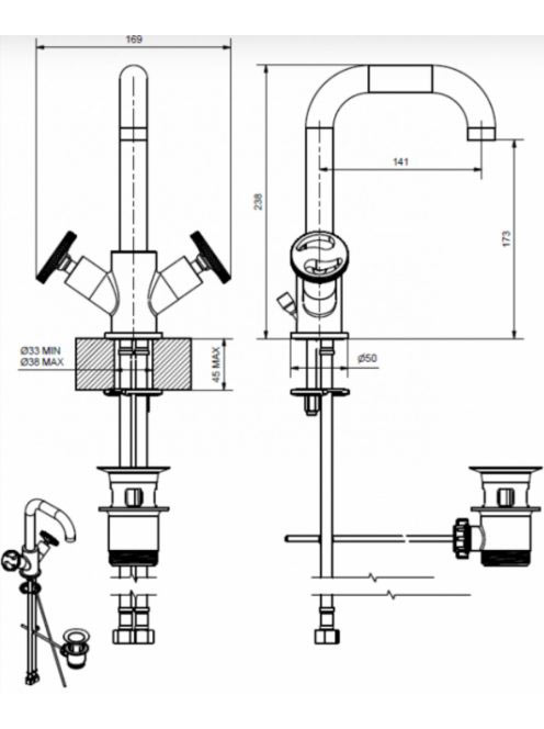 Bugnatese Millenovecinquanta mosdócsaptelep leeresztővel, ma