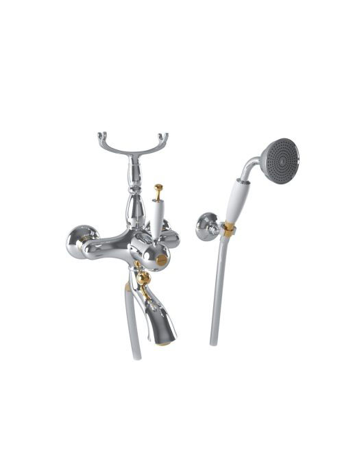 Bugnatese Oxford termosztátos kádcsaptelep zuhanyszettel, kr