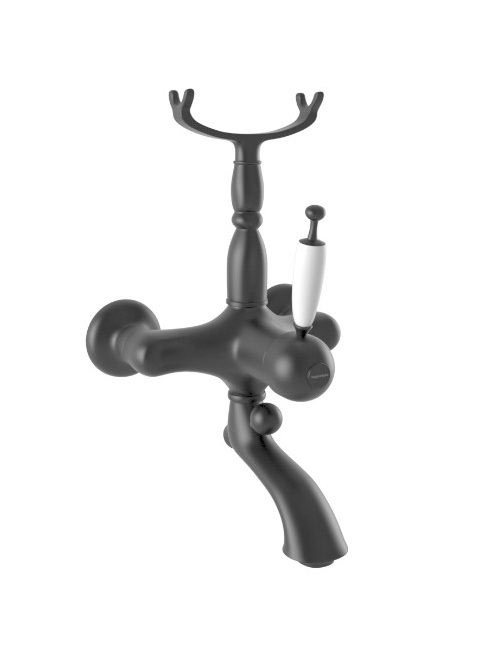 Bugnatese Oxford kádcsaptelep, matt fekete 6308NE - Fürdőszo