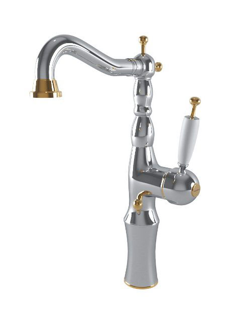 Bugnatese Oxford magasított mosdócsaptelep automata leereszt