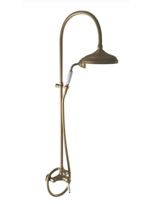 Bugnatese Oxford falon kívüli zuhanyrendszer, matt bronz 633