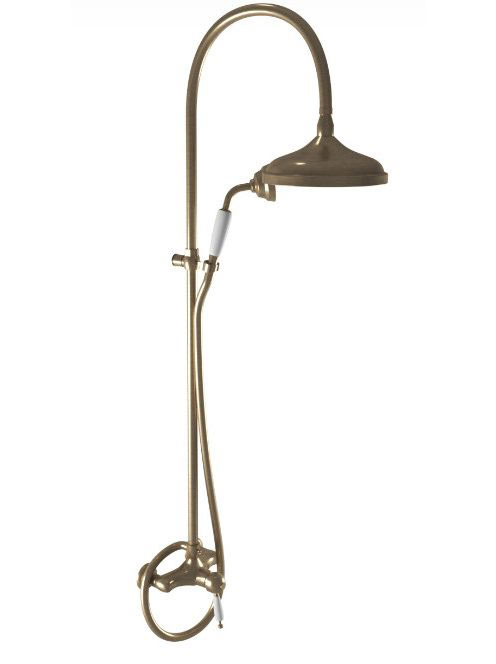 Bugnatese Oxford falon kívüli zuhanyrendszer, bronz 6336CBR