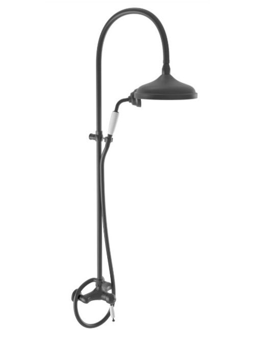 Bugnatese Oxford falon kívüli zuhanyrendszer, matt fekete 63