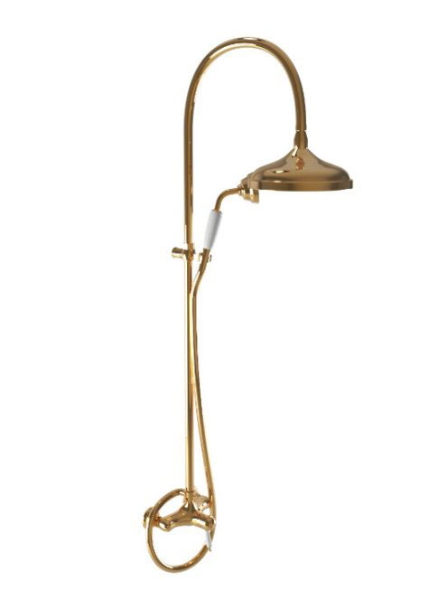 Bugnatese Oxford termosztátos zuhanyrendszer, arany 6337CDO