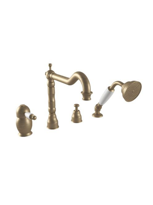 Bugnatese Oxford kádperemre szerelhető 4-lyukú kádcsaptelep,