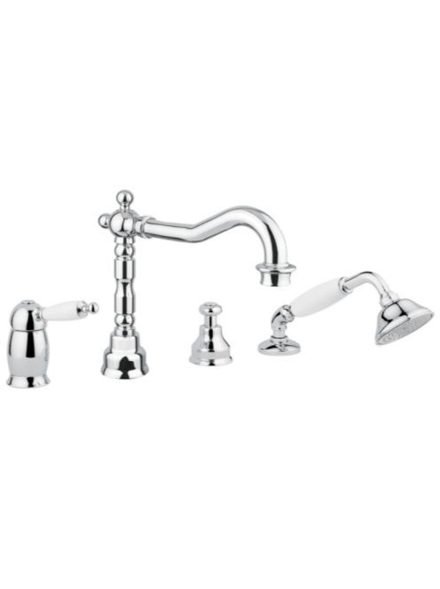 Bugnatese Oxford kádperemre szerelhető 4-lyukú kádcsaptelep,