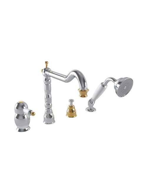 Bugnatese Oxford kádperemre szerelhető 4-lyukú kádcsaptelep,