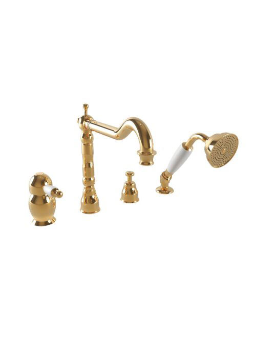 Bugnatese Oxford kádperemre szerelhető 4-lyukú kádcsaptelep,