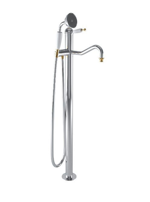 Bugnatese Oxford szabadonálló kádcsaptelep zuhanyszettel, kr